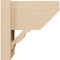 Ekena Millwork 8-in W x 12-in D x 12-in H Funston Slat Rough Cedar Woodgrain TimberThane Outlooker, Primed Tan OUTUR080X12X12FST24RCPR - alternate 5